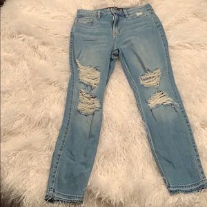 High-Rise Super Skinny Crop Vintage Stretch Jeans